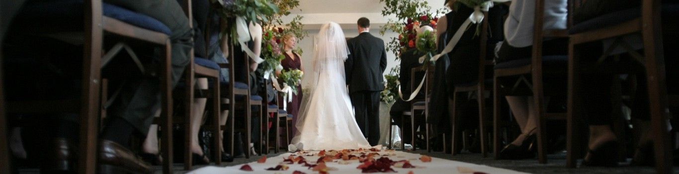 A couple getting married